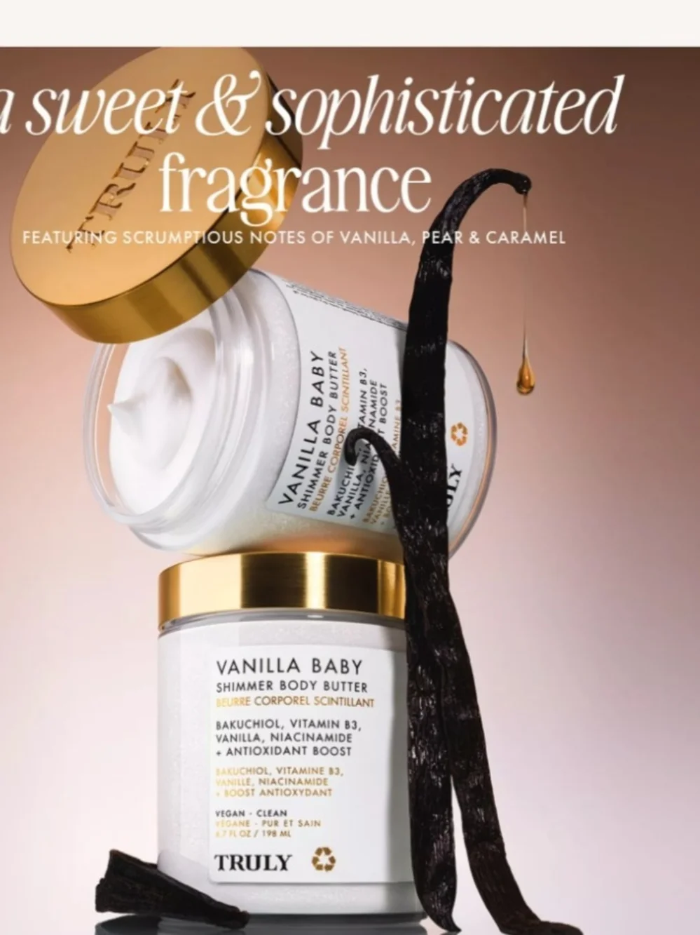 TRULY Vanilla Baby Shimmer Body Butter 6.7oz